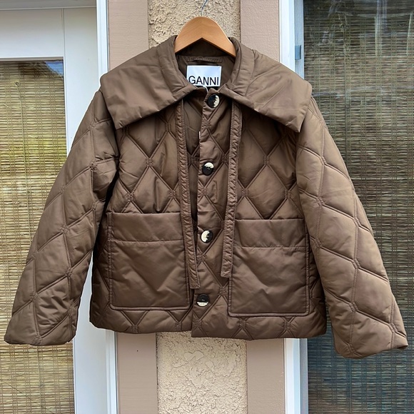 GANNI Ripstop Quilt Jacket (Current Season) - Picture 1 of 11